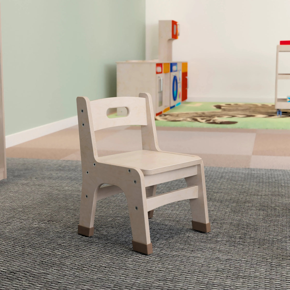 Flash Furniture Bright Beginnings Chair, 11 1/4" Wide, Beige, 2/Case - photo 5
