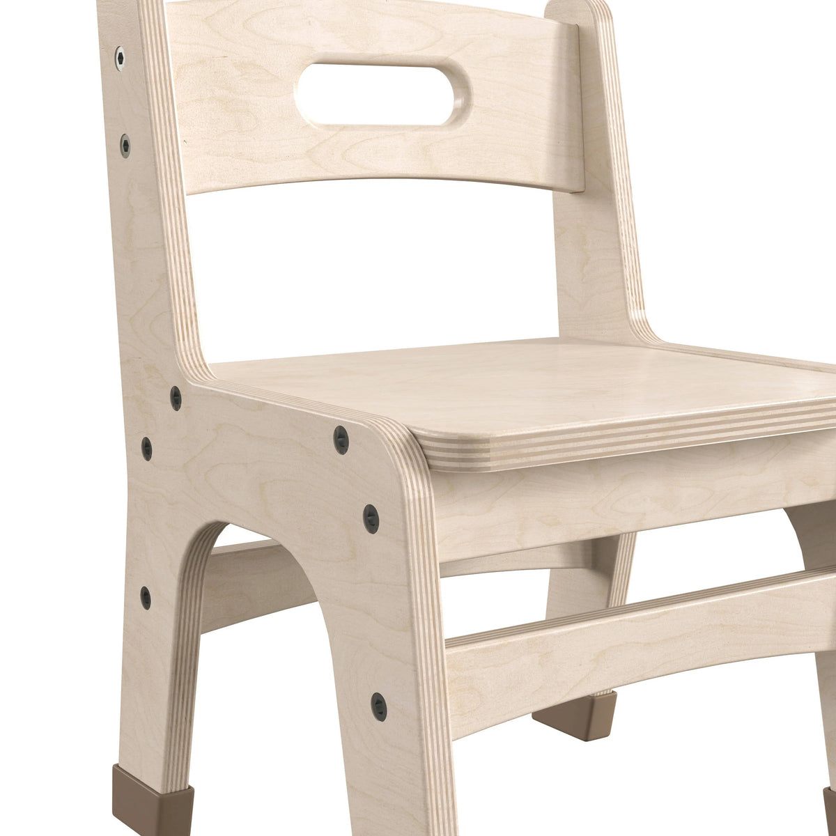 Flash Furniture Bright Beginnings Chair, 11 1/4" Wide, Beige, 2/Case - photo 8