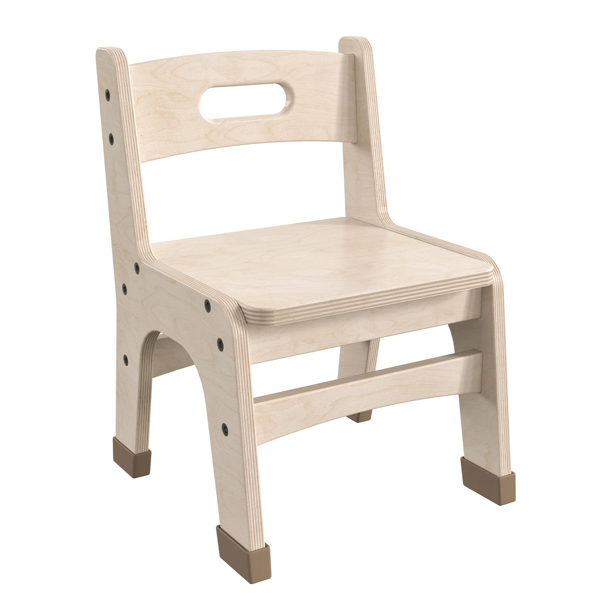 Flash Furniture Bright Beginnings Chair, 11 1/4" Wide, Beige, 2/Case - 16 1/4"