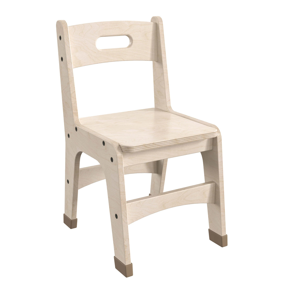Flash Furniture Bright Beginnings Chair, 11 1/4" Wide, Beige, 2/Case - 20 3/4"