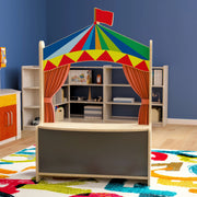 Flash Furniture MK-ME19202-GG Bright Beginnings Wood Puppet Theater, 31" Wide, Multicolor - photo 2