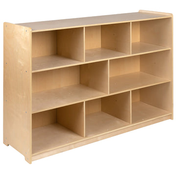 Flash Furniture MK-STRG002-GG Wood Storage Cabinet, 48" Wide, Beige - Default Title