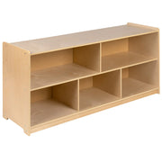 Flash Furniture Wood Storage Cabinet, 24" High, Beige - 48"