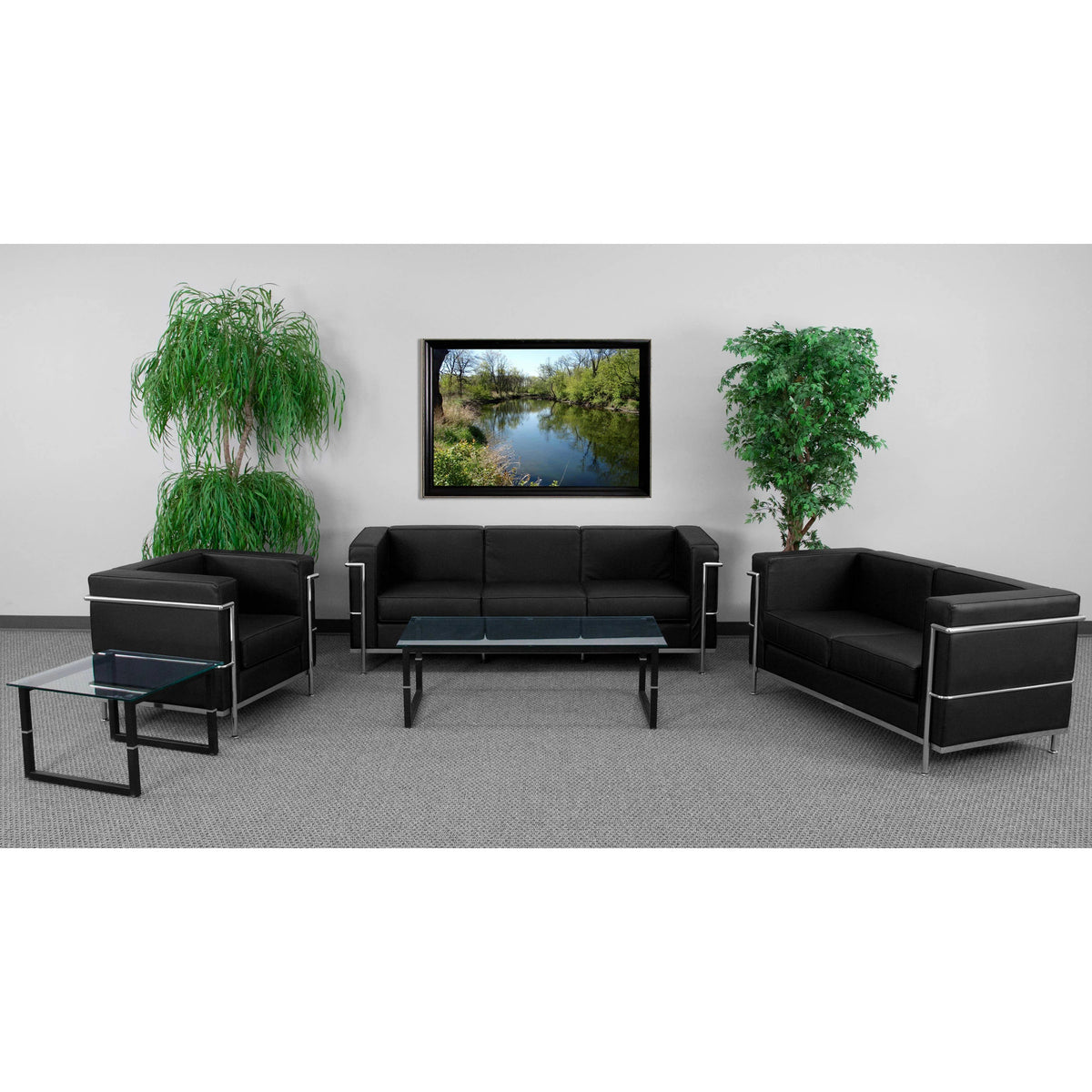 Flash Furniture ZB-REGAL-810-SET-GY-GG Reception Set, Gray - photo 2