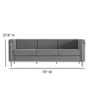 Flash Furniture ZB-REGAL-810-SET-GY-GG Reception Set, Gray - photo 9