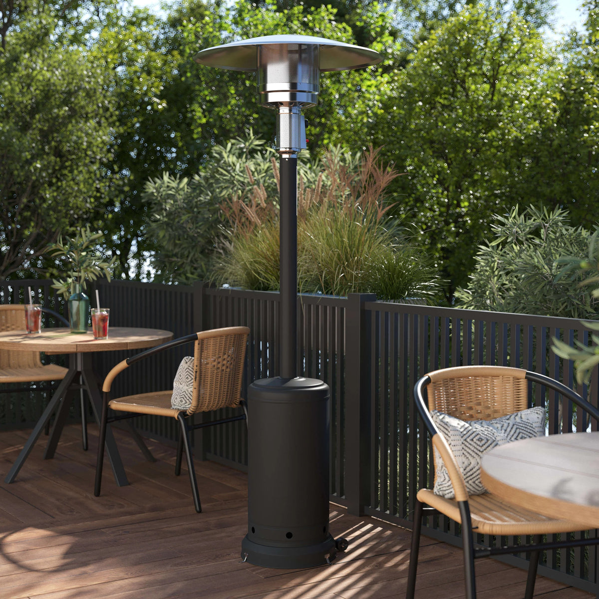 Flash Furniture NAN-HSS-AGH Patio Heater, 31" Wide - photo 5