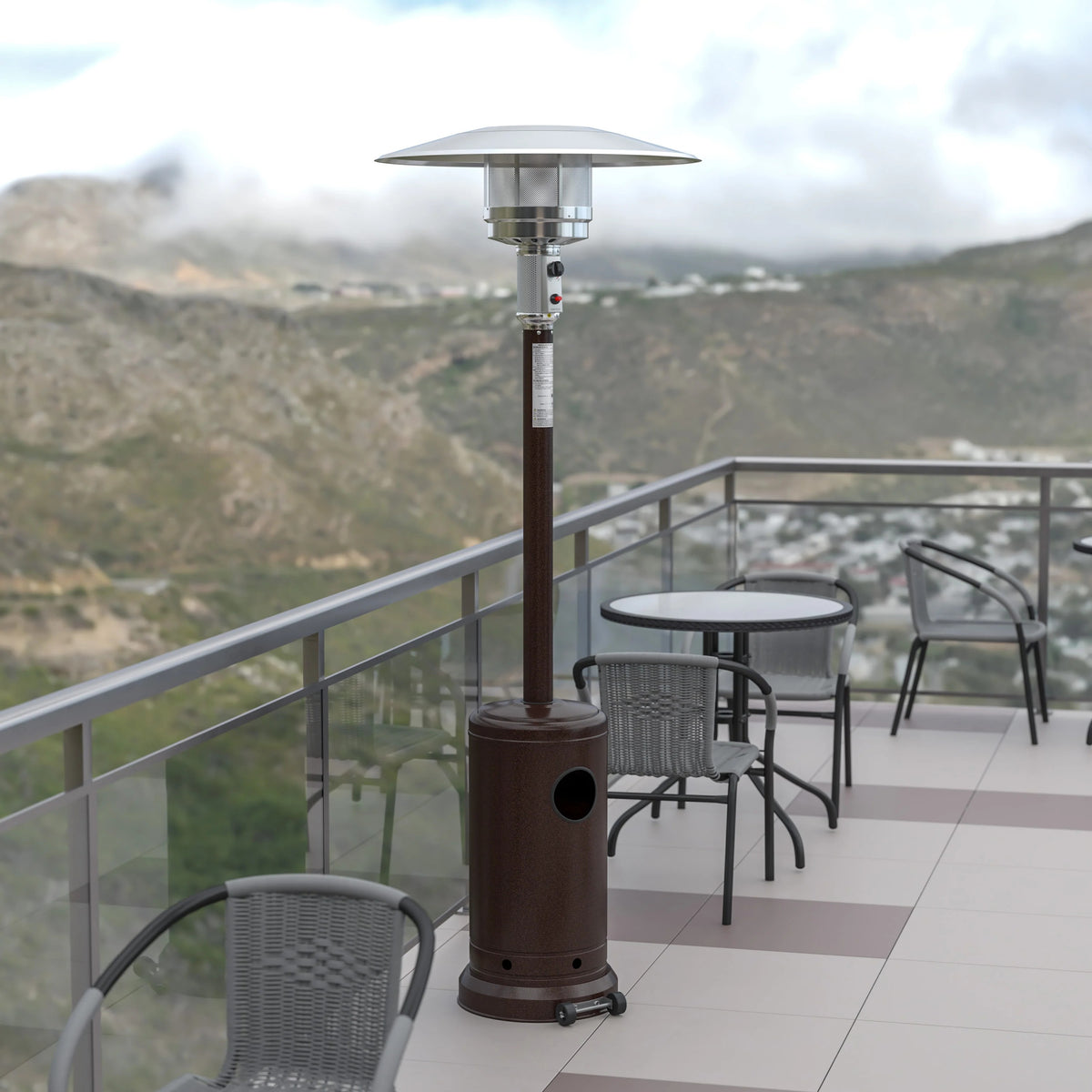 Flash Furniture NAN-HSS-AGH Patio Heater, 31" Wide - photo 8