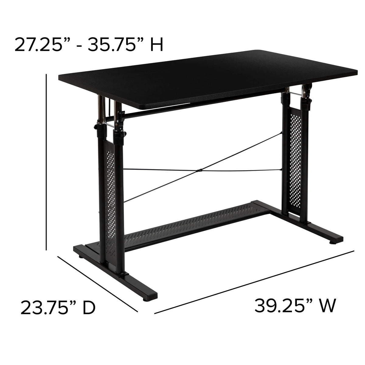 Flash Furniture NAN-JN-21908-GG Desk, 39 1/4" Wide - photo 4