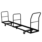 Flash Furniture NG-DOLLY-309 Steel Chair Truck, Black - 50 Chairs
