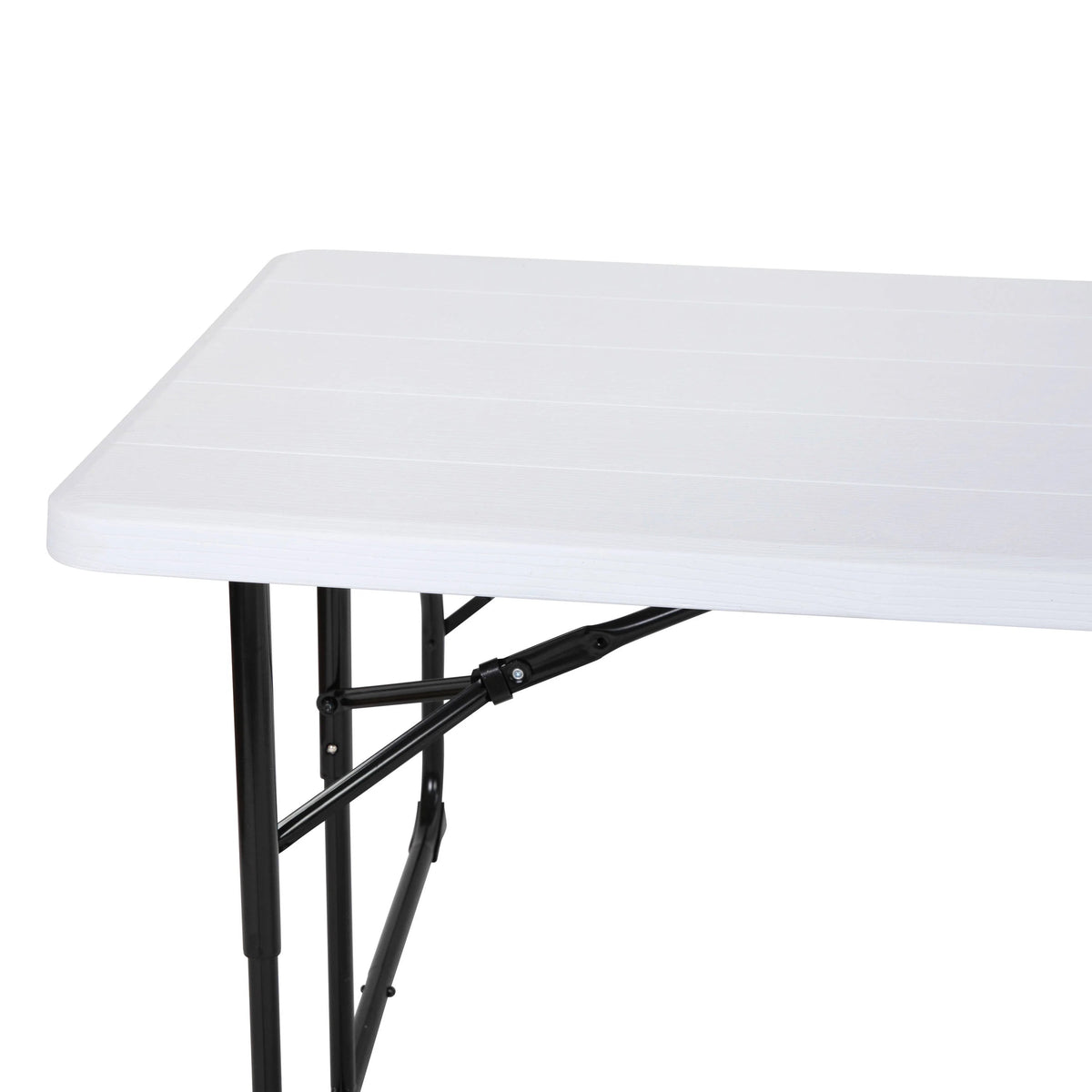 Flash Furniture RB-EBB-1470FD-WH-GG Picnic Table, 58 1/4" x 53 3/4", White - photo 5