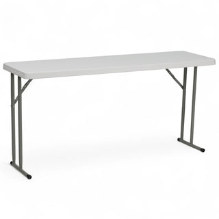 Flash Furniture Folding Table, 18" Wide, White - 60"