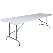 Flash Furniture RB-3096ADJ-GG Folding Table, 29" x 96", White - Default Title