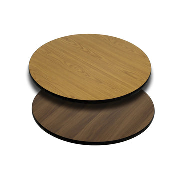 Flash Furniture Table Top, Brown - 24" Round