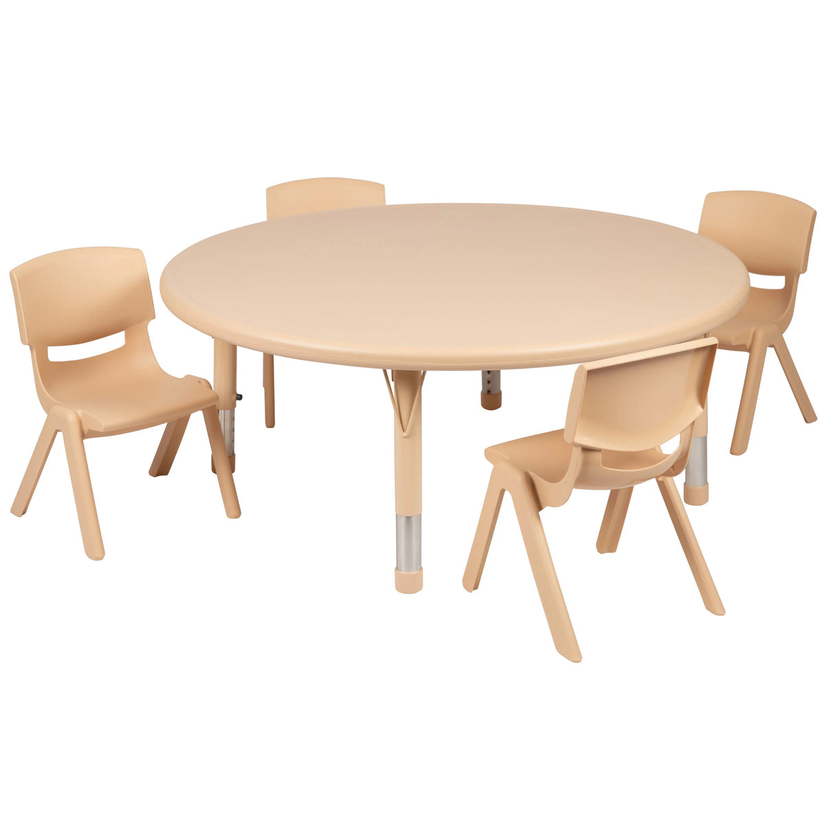 Flash Furniture YU-YCX-0053-2-ROUND-TBL Table, 45" Diameter - Beige