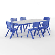 Flash Furniture YU-YCY-060-0036-RECT-TBL Table, 23 5/8" x 47 1/4" - Blue
