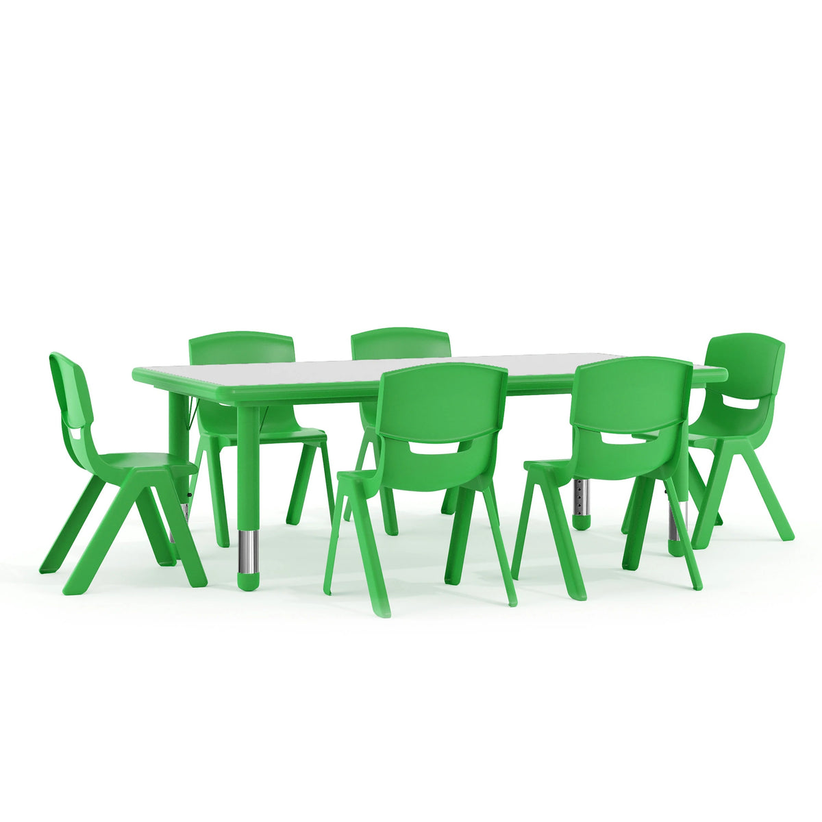 Flash Furniture YU-YCY-060-0036-RECT-TBL Table, 23 5/8" x 47 1/4" - Green
