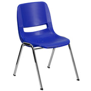 Flash Furniture RUT-18 Plastic Chair, 19 1/2" Wide - Blue