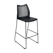 Flash Furniture RUT-498A-BS Hercules Bar Stool, 19 3/4" Wide - Black Black