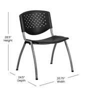 Flash Furniture RUT-F01A Plastic Chair, 20 3/4" Wide - photo 4