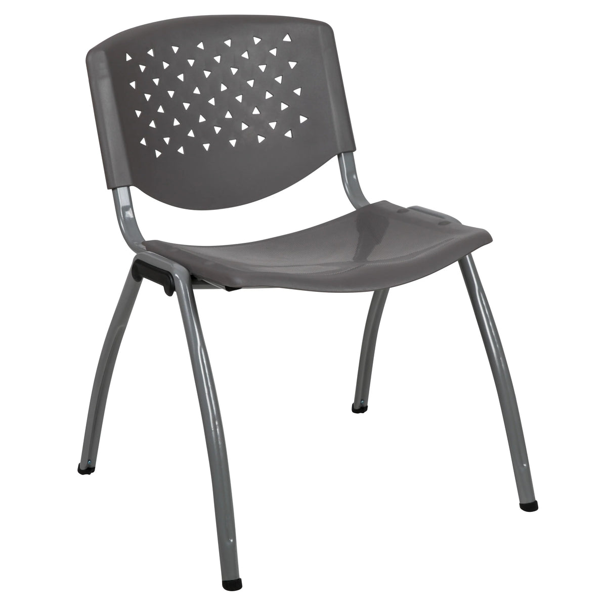 Flash Furniture RUT-F01A Plastic Chair, 20 3/4" Wide - Gray