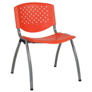 Flash Furniture RUT-F01A Plastic Chair, 20 3/4" Wide - Orange