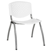 Flash Furniture RUT-F01A Plastic Chair, 20 3/4" Wide - White