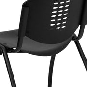 Flash Furniture RUT-NF01A-BK-GG Plastic Chair, 880 lb. Capacity, Black - photo 6