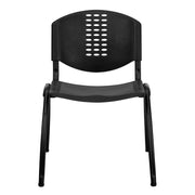 Flash Furniture RUT-NF01A-BK-GG Plastic Chair, 880 lb. Capacity, Black - photo 8