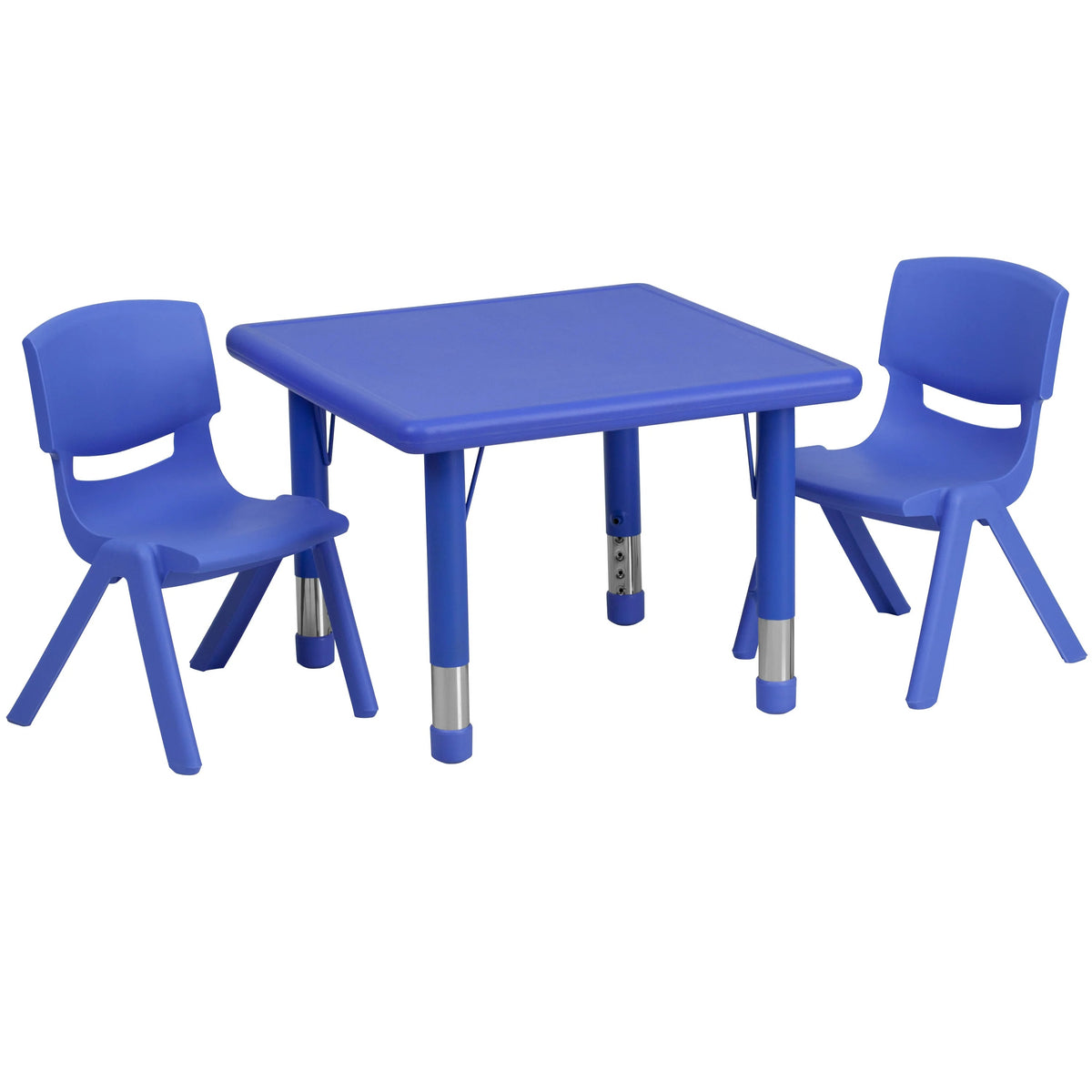 Flash Furniture YU-YCX-0023-2-SQR-TBL Plastic Table, 24" x 24" - Blue