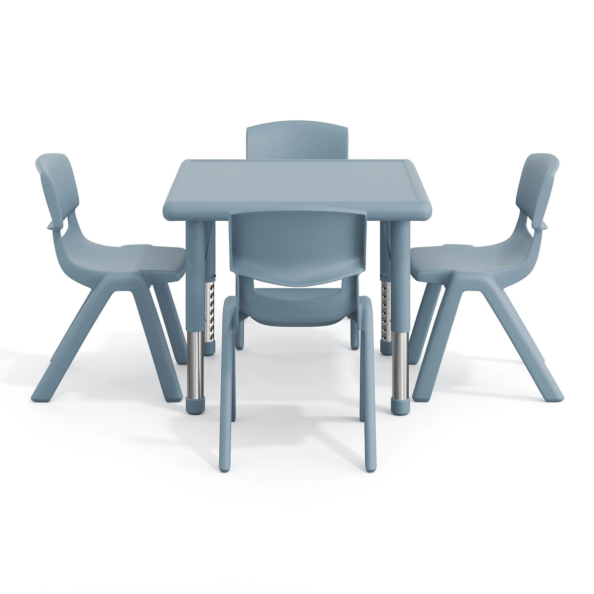 Flash Furniture YU-YCX-0023-2-SQR-TBL-RED-E-GG Plastic Table, 24" x 24" - photo 5