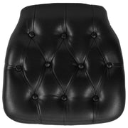 Flash Furniture SZ-TUFT Vinyl Chair Cushion, 15 3/4" Wide - Black