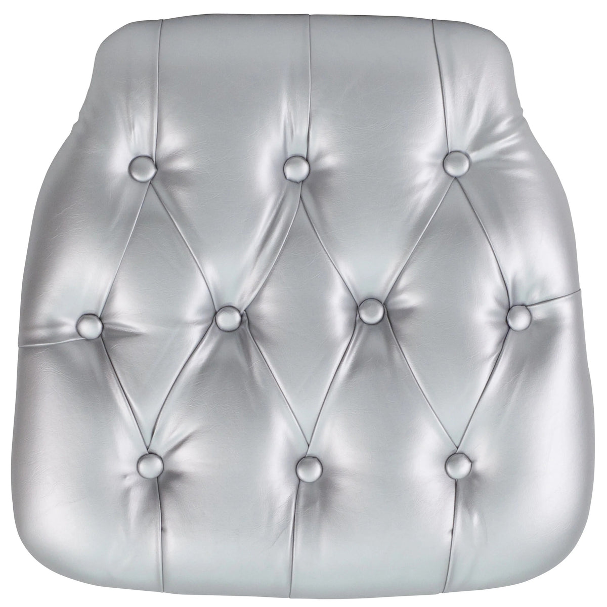 Flash Furniture SZ-TUFT Vinyl Chair Cushion, 15 3/4" Wide - Silver