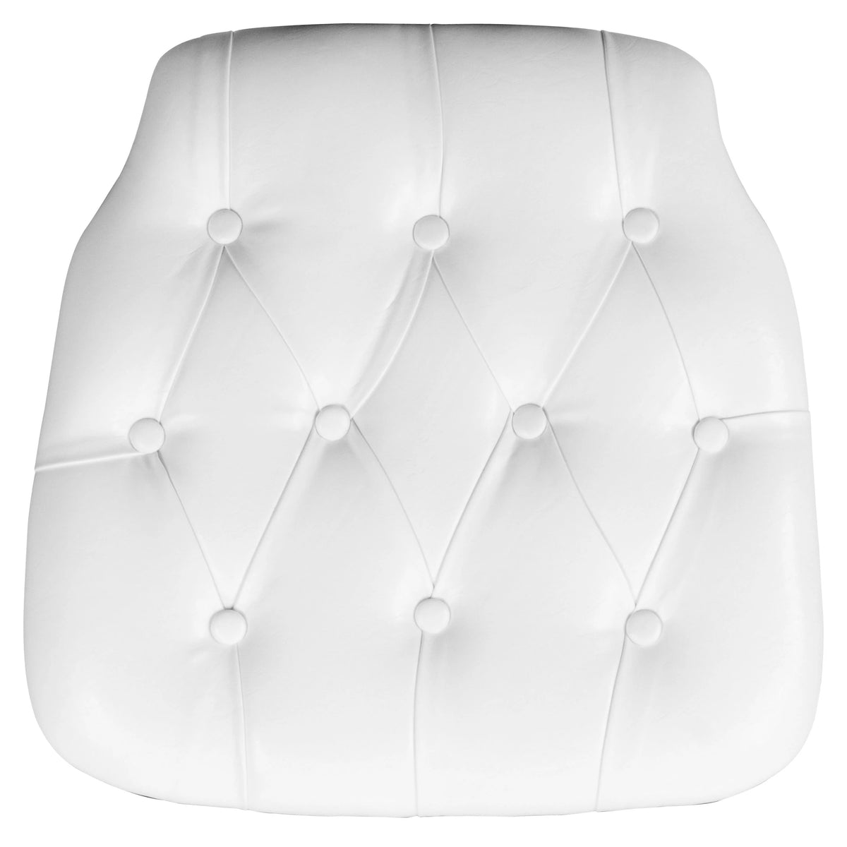 Flash Furniture SZ-TUFT Vinyl Chair Cushion, 15 3/4" Wide - White