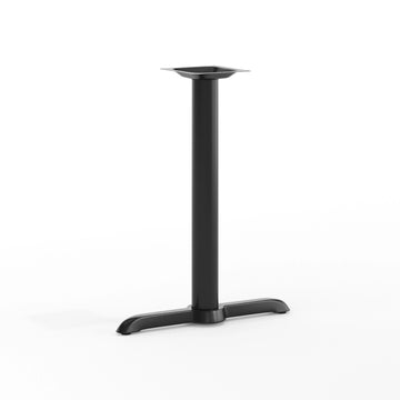 Flash Furniture XU-T0522 Cast Iron Table Base, 5" x 22", Black - 28 1/2"