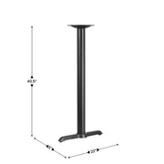 Flash Furniture XU-T0522 Cast Iron Table Base, 5" x 22", Black - photo 9
