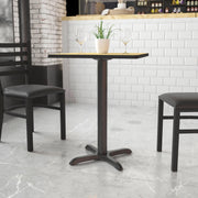 Flash Furniture XU-T2222 Cast Iron Table Base, 22" x 22", Black - photo 6