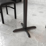Flash Furniture XU-T2222 Cast Iron Table Base, 22" x 22", Black - photo 8
