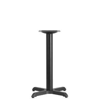 Flash Furniture XU-T2222 Cast Iron Table Base, 22" x 22", Black - 28 1/2"