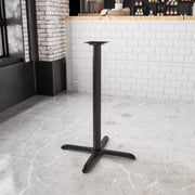 Flash Furniture XU-T3030 Cast Iron Table Base, 30" x 30", Black - photo 9