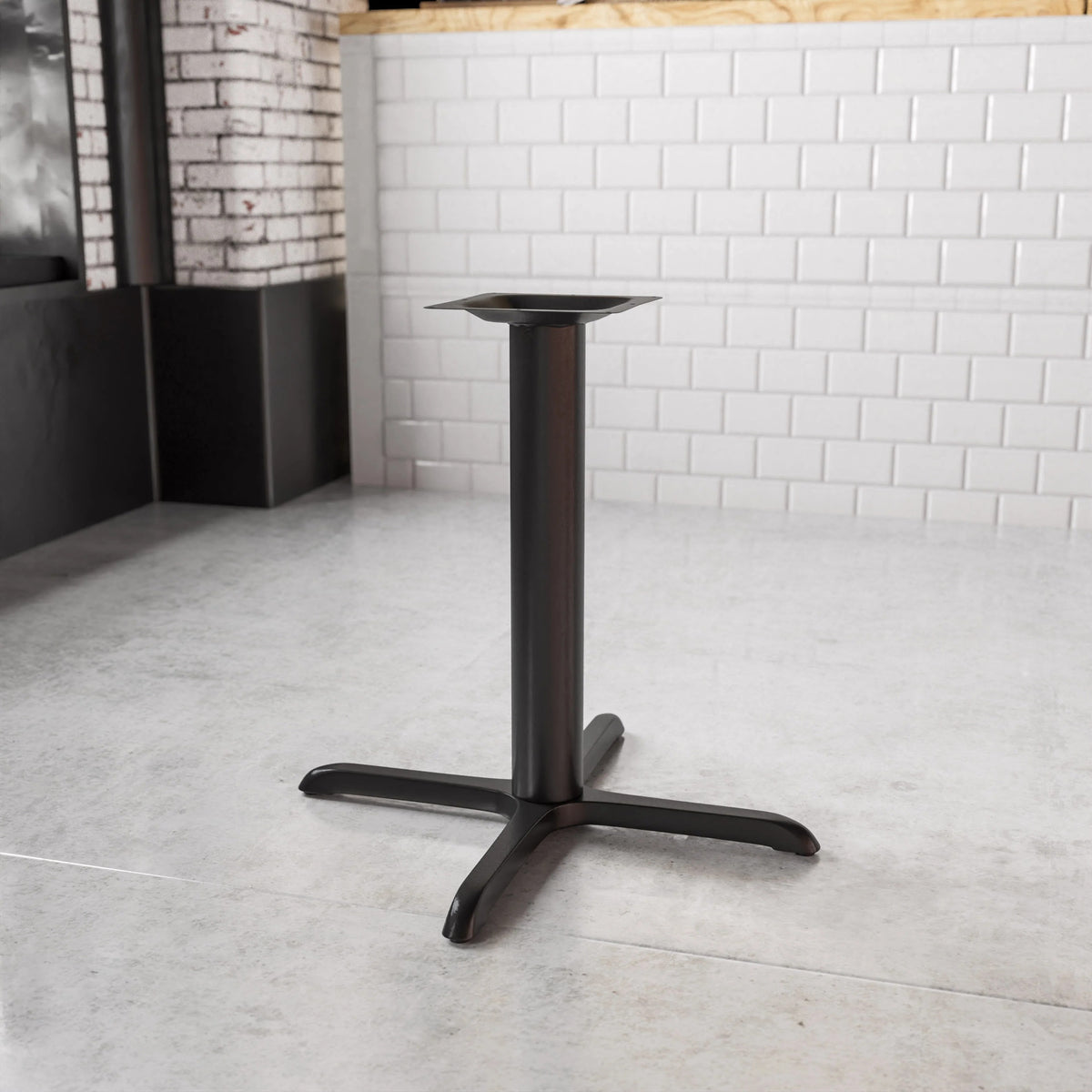 Flash Furniture XU-T3333 Cast Iron Table Base, 33" x 33", Black - photo 2
