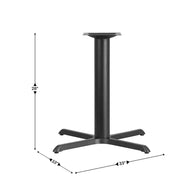 Flash Furniture XU-T3333 Cast Iron Table Base, 33" x 33", Black - photo 3
