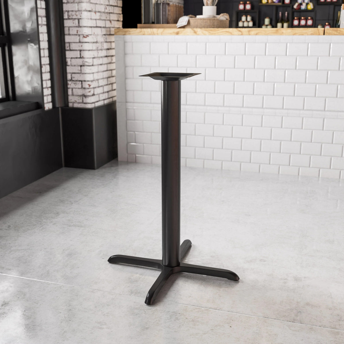 Flash Furniture XU-T3333 Cast Iron Table Base, 33" x 33", Black - photo 4