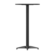 Flash Furniture TLH-059A-GG Folding Table, 23 1/4" Diameter, Silver - photo 4