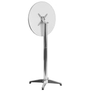 Flash Furniture TLH-059A-GG Folding Table, 23 1/4" Diameter, Silver - photo 7