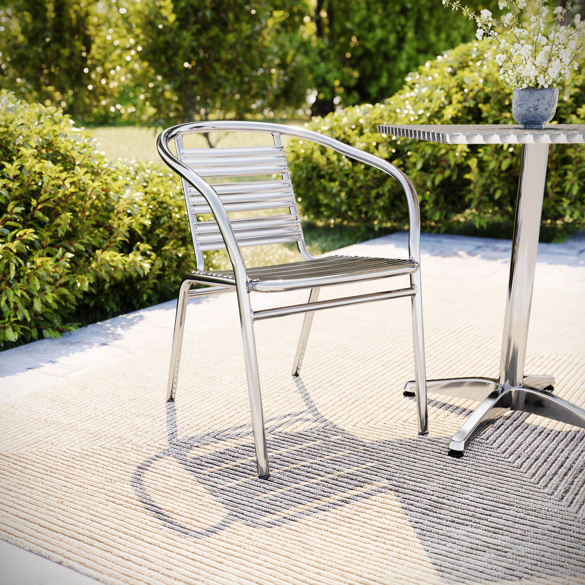 Flash Furniture TLH-1-GG Outdoor Restaurant Chair, 22" Wide - photo 2