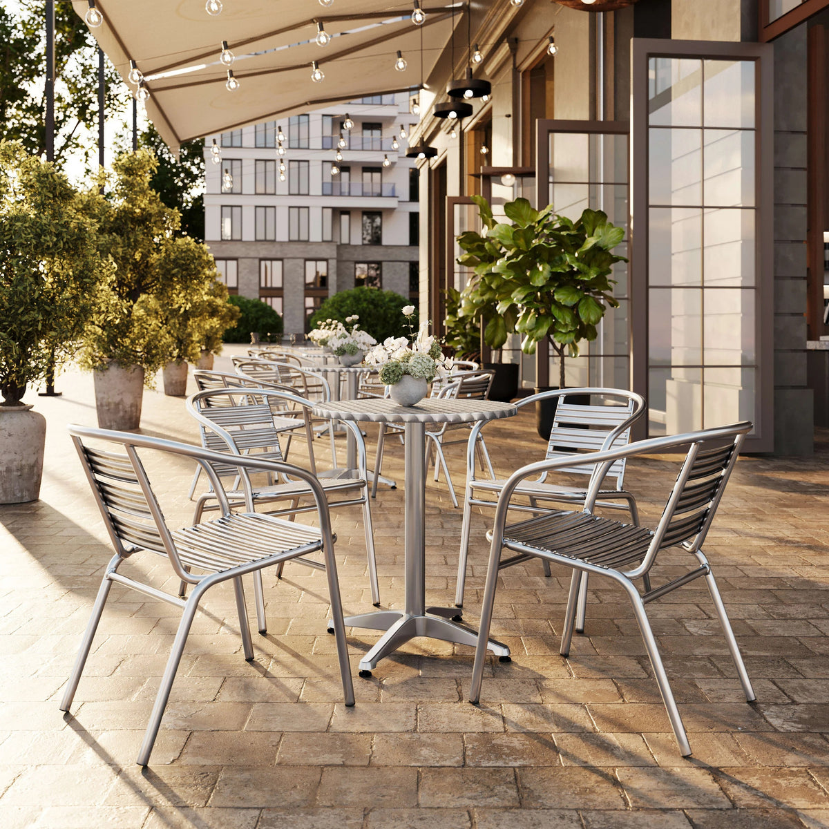 Flash Furniture TLH-1-GG Outdoor Restaurant Chair, 22" Wide - photo 5