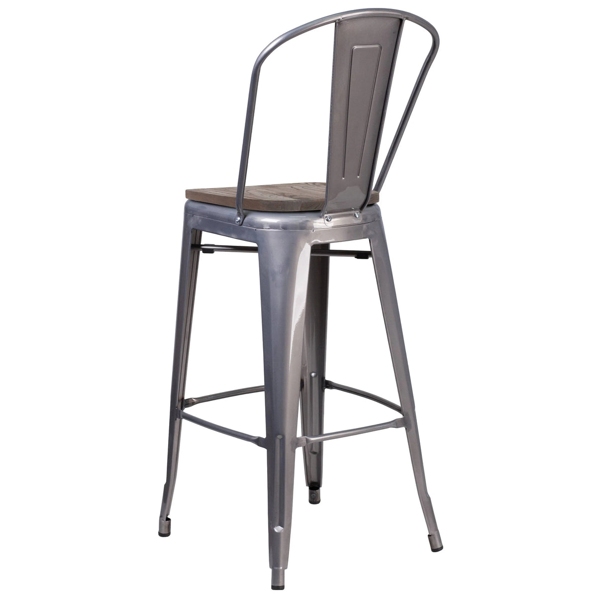 Flash Furniture XU-DG-TP001B-30-WD-GG Bar Stool, 17 3/4" Wide - photo 3