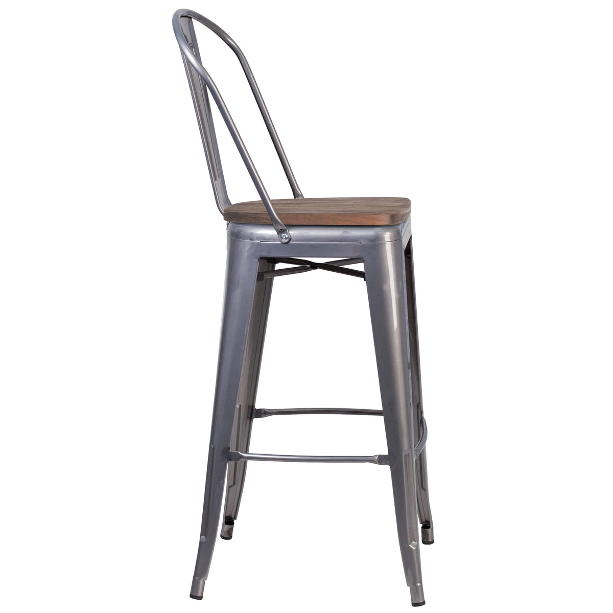 Flash Furniture XU-DG-TP001B-30-WD-GG Bar Stool, 17 3/4" Wide - photo 4