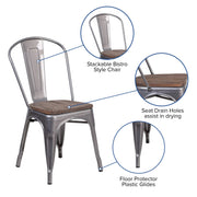 Flash Furniture XU-DG-TP001-WD-GG Chair, 17 3/4" Wide - photo 3