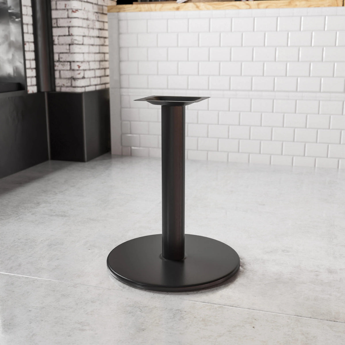 Flash Furniture XU-TR24 Cast Iron Table Base, 500 lb. Capacity, Black - photo 2